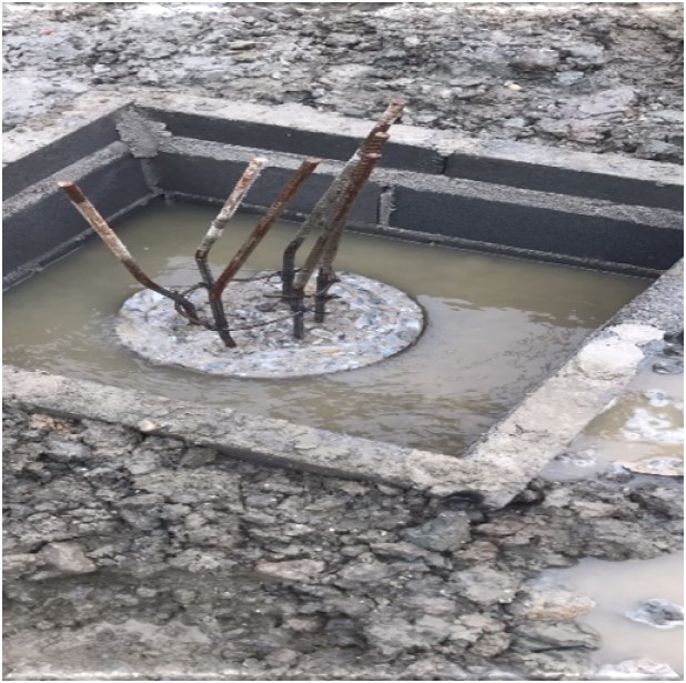 FOUNDATION FOR GASES TANK