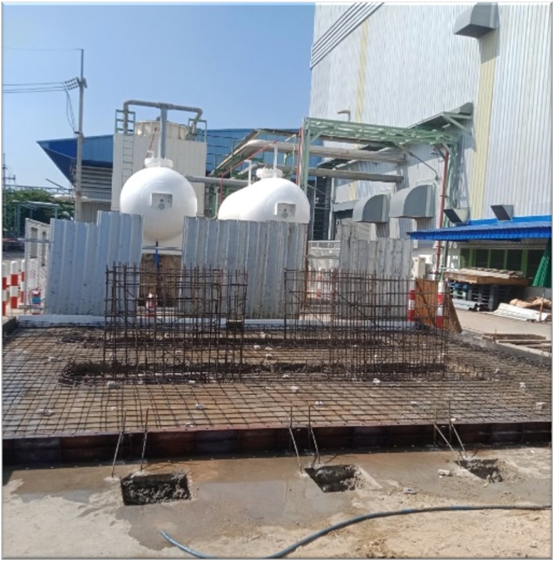 CONCRETE AND STRUCTURE FOR LPG GAS STATION